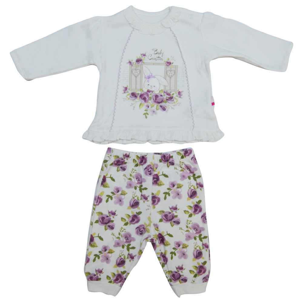 Baby Center S72058 Omuzdan Çıtçıtlı Bebek 2 Li Takım Lila