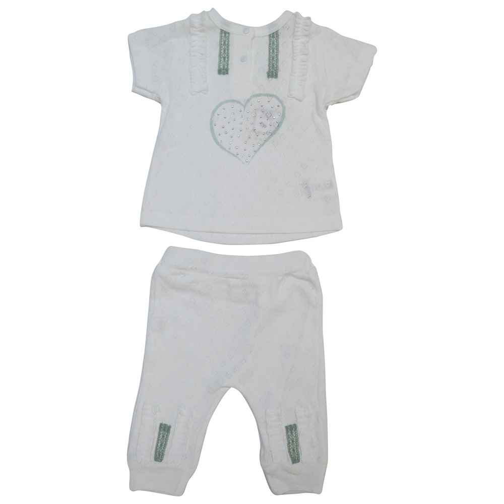 Bibaby 59242 Love Kız Bebek 2li Takım Ekru