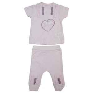 Bibaby 59242 Love Kız Bebek 2li Takım Pembe