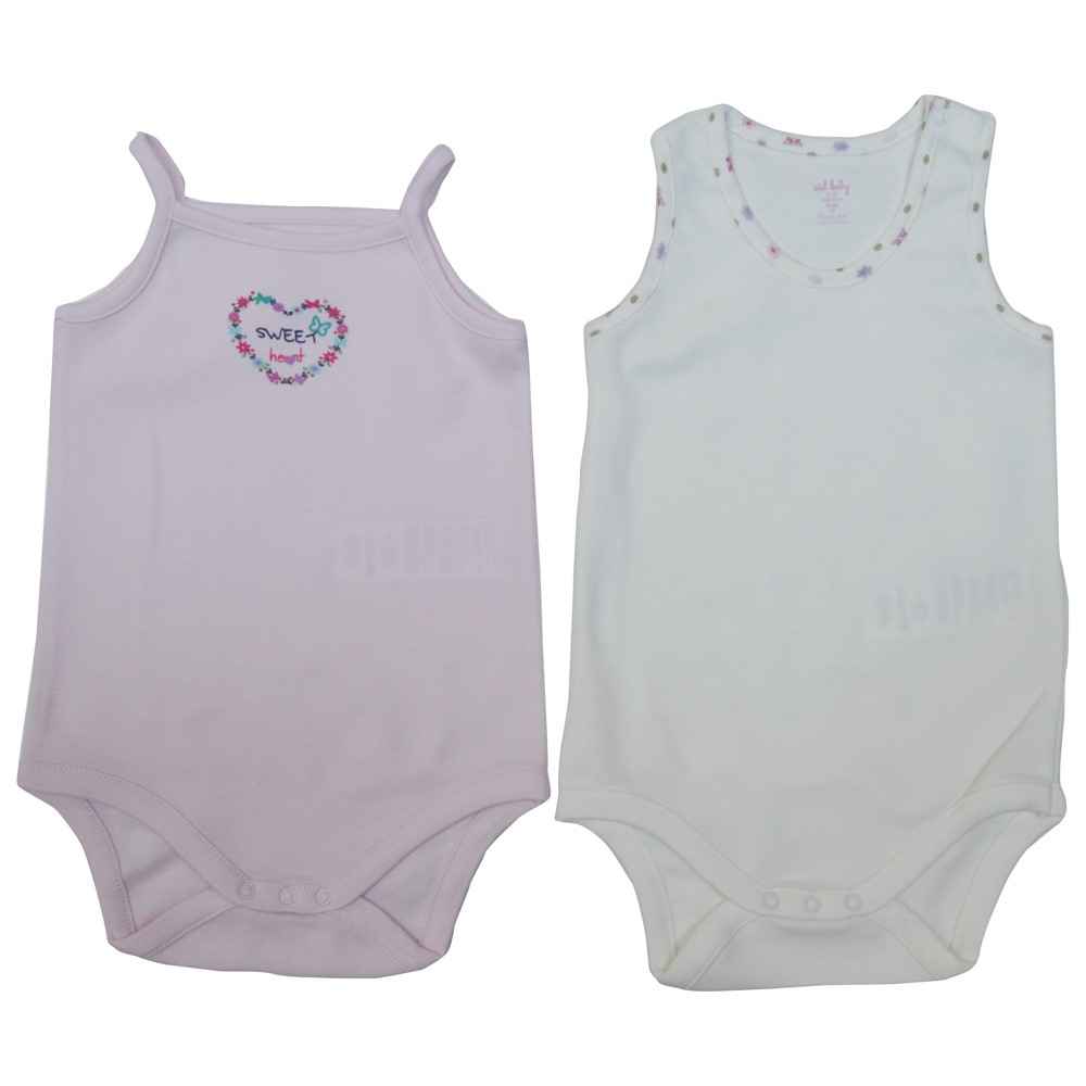 İdil Baby 7668 Kız Bebek Body 2li Pembe