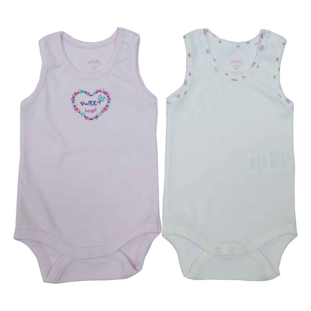 İdil Baby 7701 Kız Bebek Body 2li Pembe