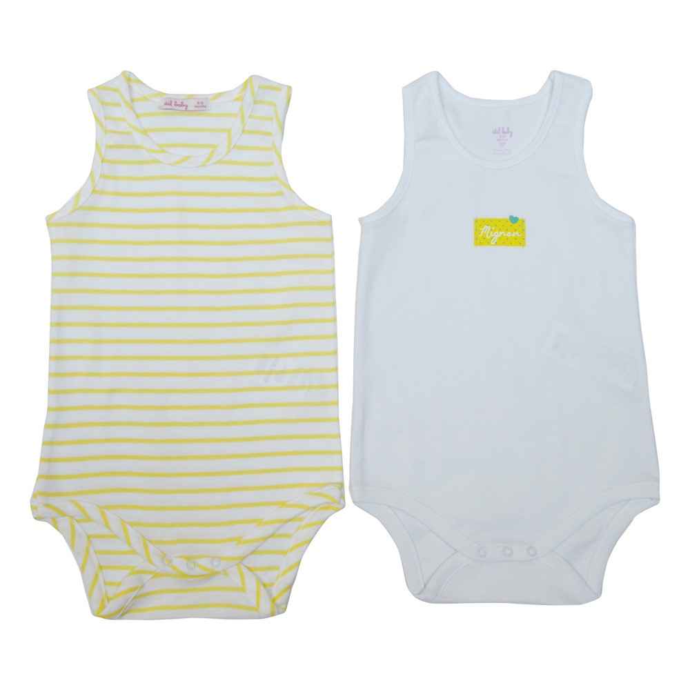İdil Baby 7791 Kız Bebek Body 2li Sarı