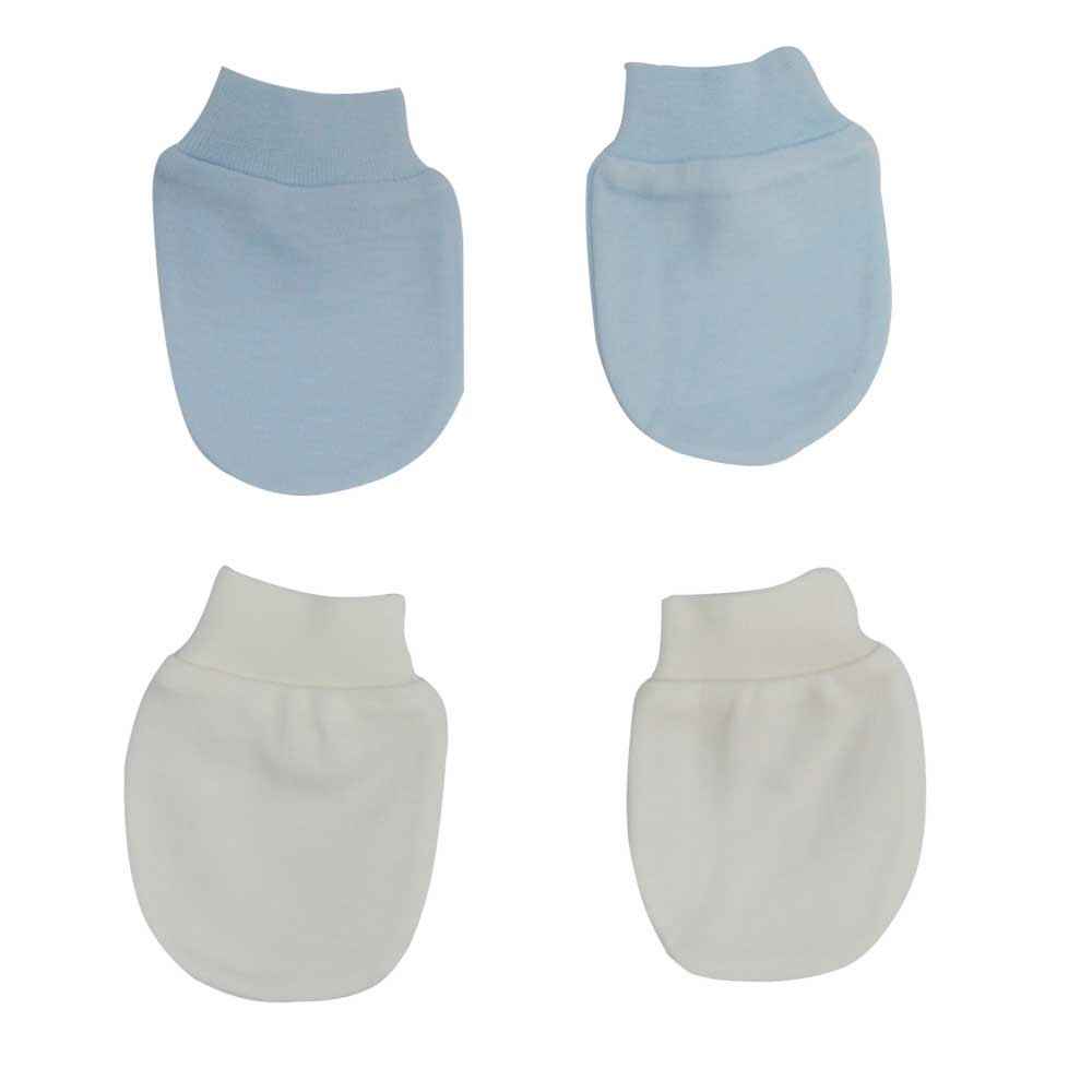 Baby Center 89711 Klasik Bebek Eldiven KremMavi İlke Bebe