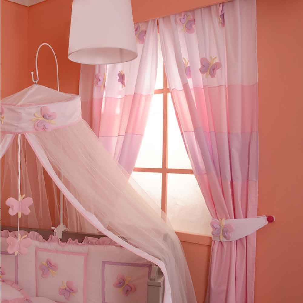 Aybi Baby Bebek Odası Perdesi Butterfly
