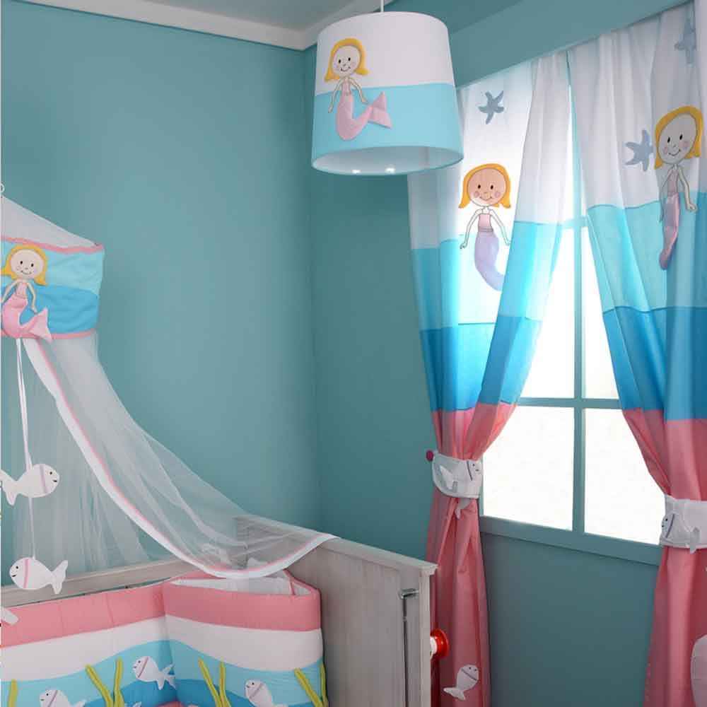 Aybi Baby Bebek Odası Perdesi Mermaid İlke Bebe