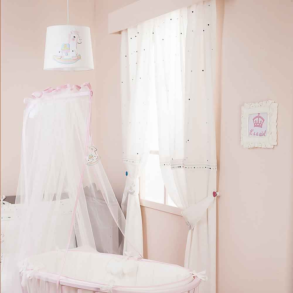 Aybi Baby Bebek Odası Perdesi Tay Tay Pink