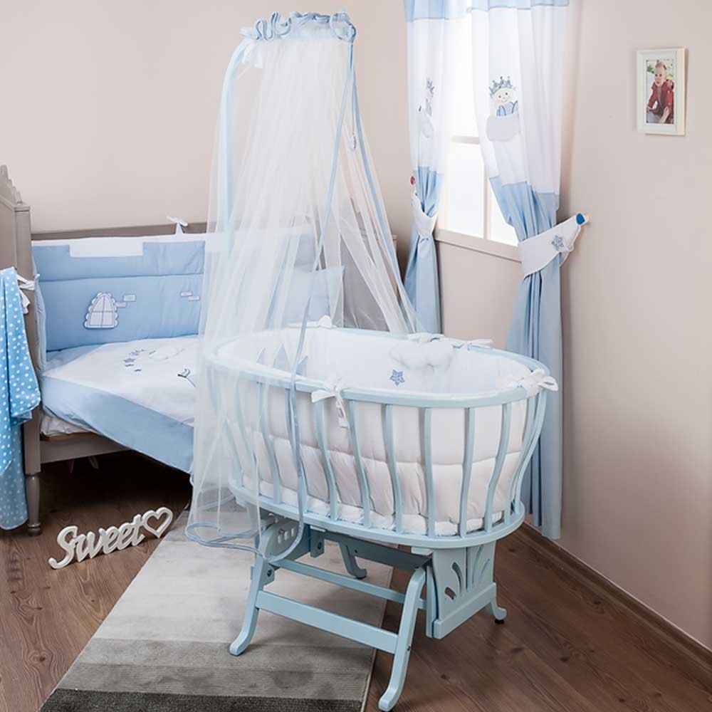 Aybi Baby Little Prince Beşik Mavi