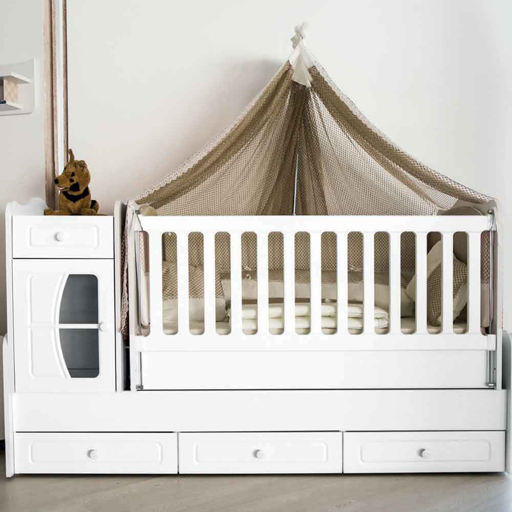 Aymini Yaren Eco Bebek Odası Büyüyen Beşik 