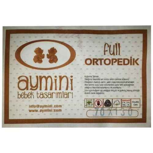 Aymini Ortopedik Yatak 80x130 Beyaz