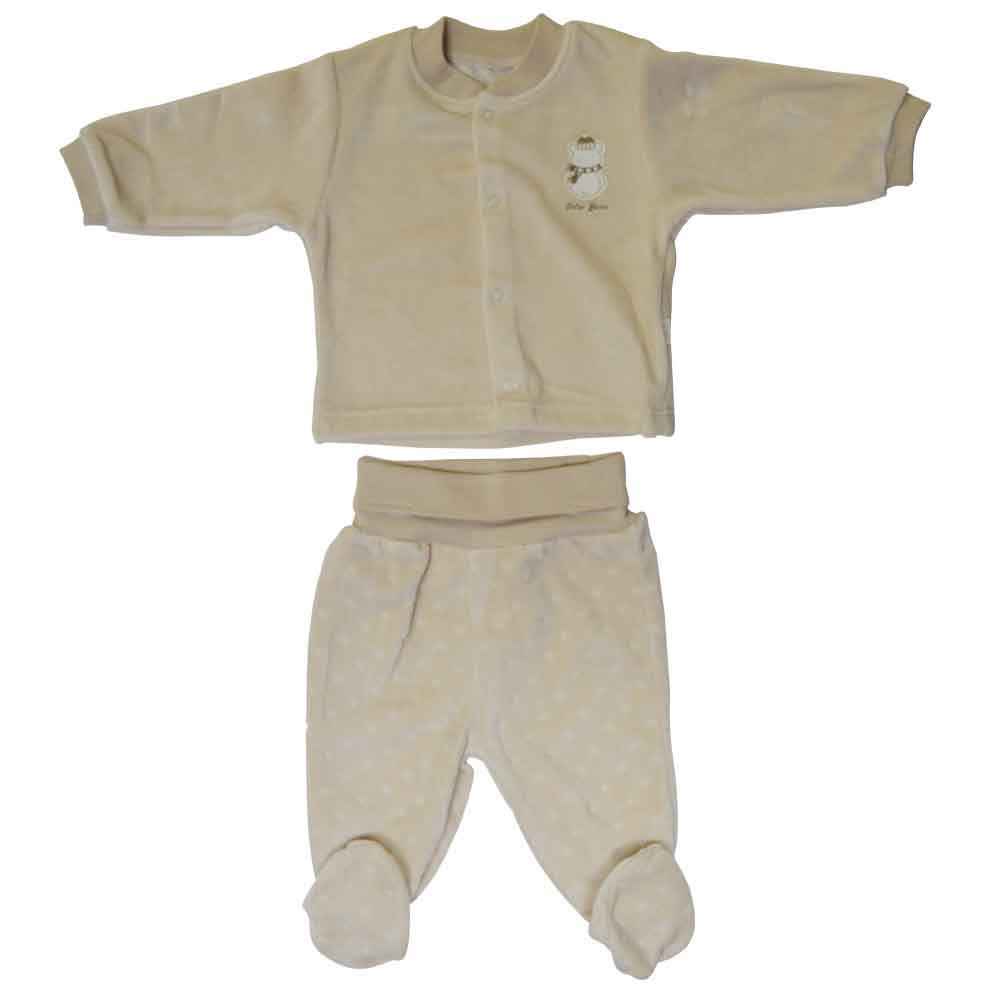 Bebetto T861 Bebek Pijama Takımı Kahverengi İlke Bebe