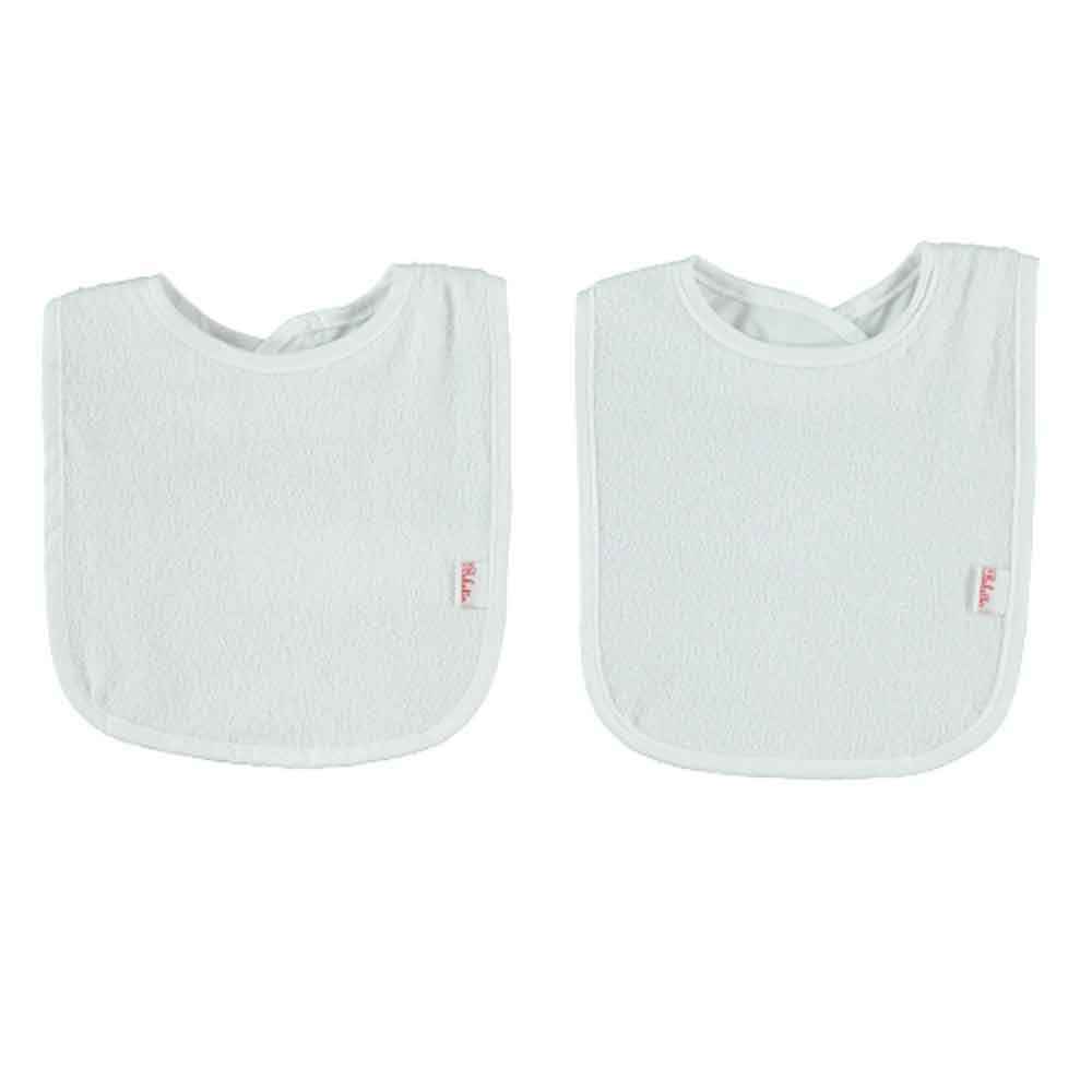 Bebetto C553 Basic Örme 2'li Mini Havlu Önlük 0+ Ay Beyaz