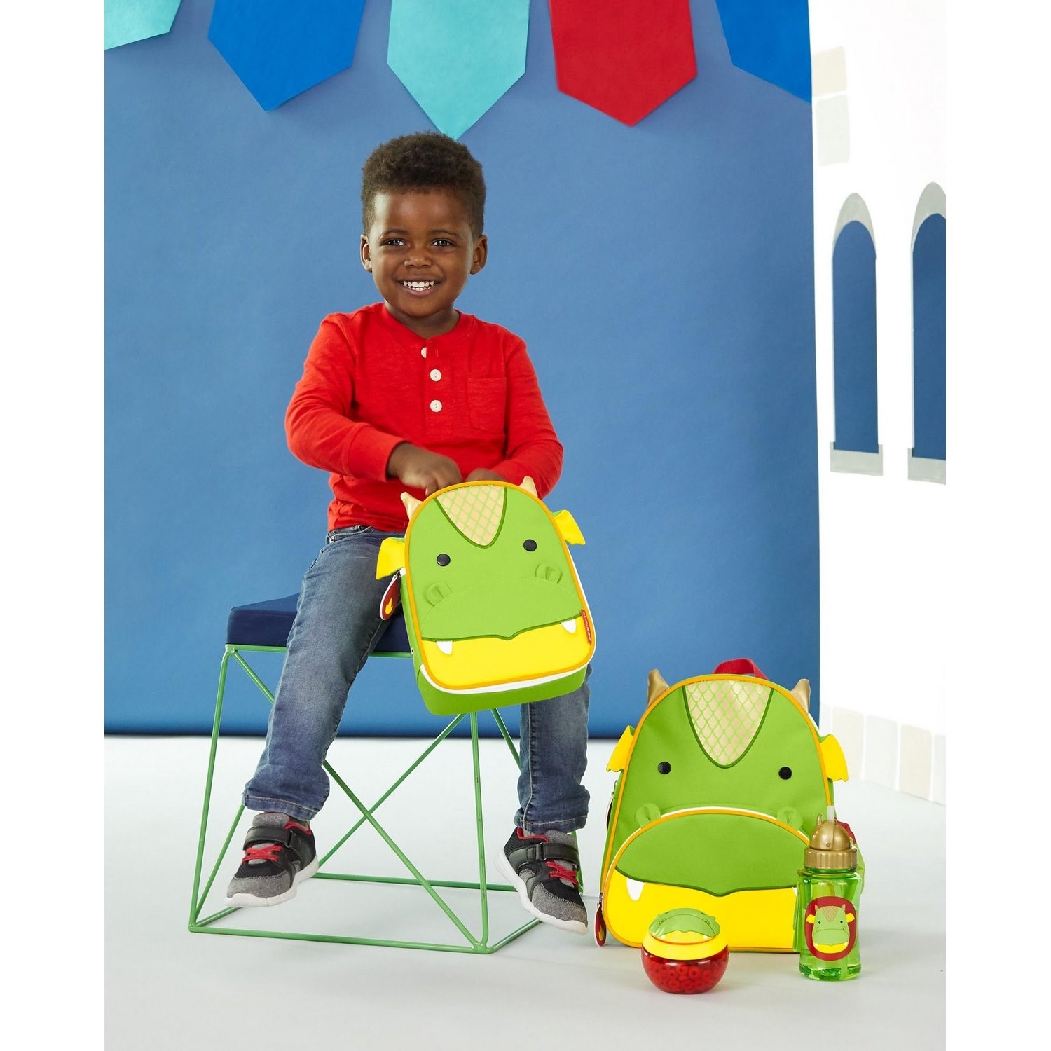 Skip Hop Zoo Çerez Kabı Kırmızı-Yeşil