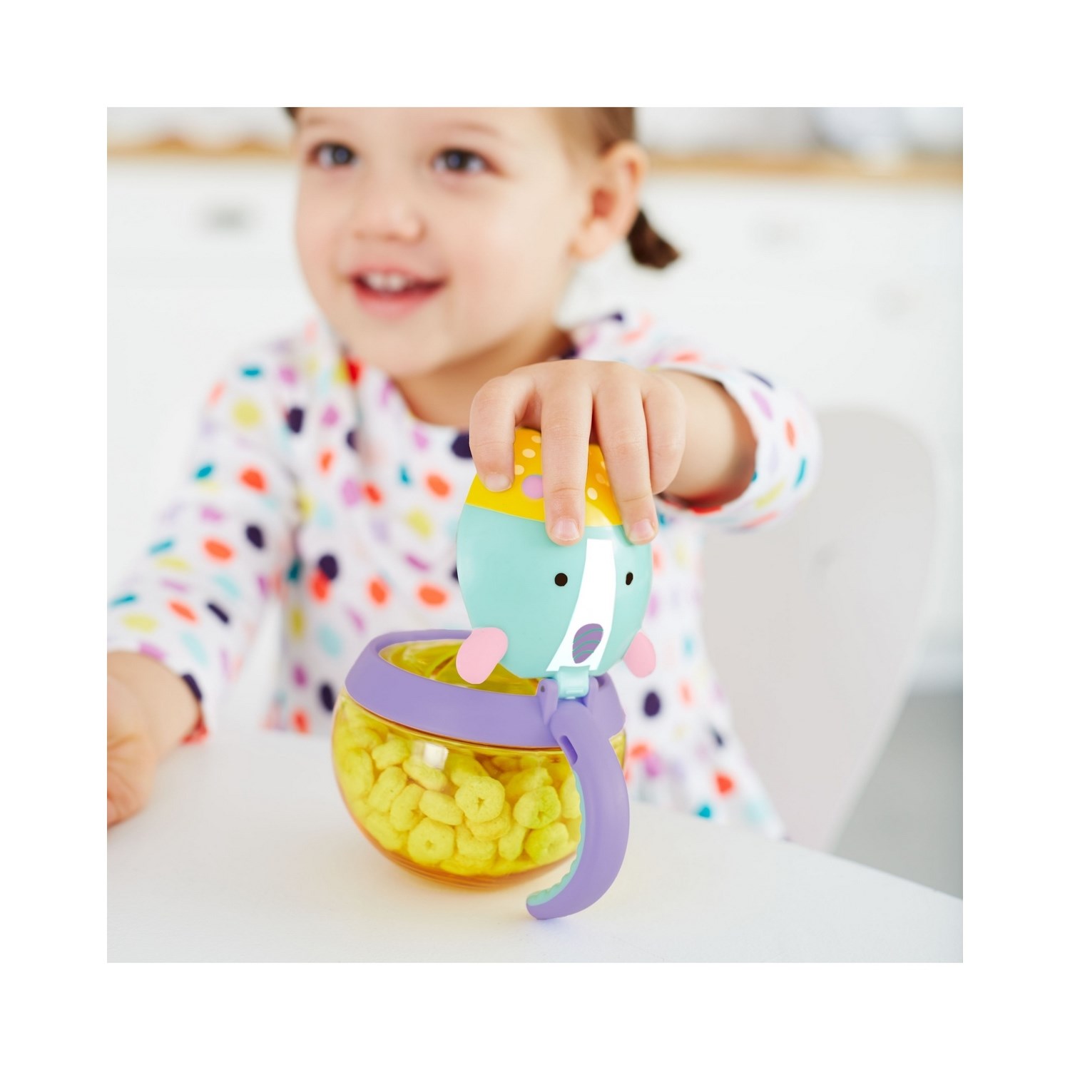 Skip Hop Zoo Çerez Kabı 222 ml Sarı-Yeşil