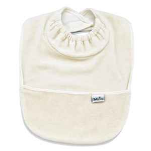 BabyJem 375 Bebek Kadife Mama Önlüğü  Beyaz