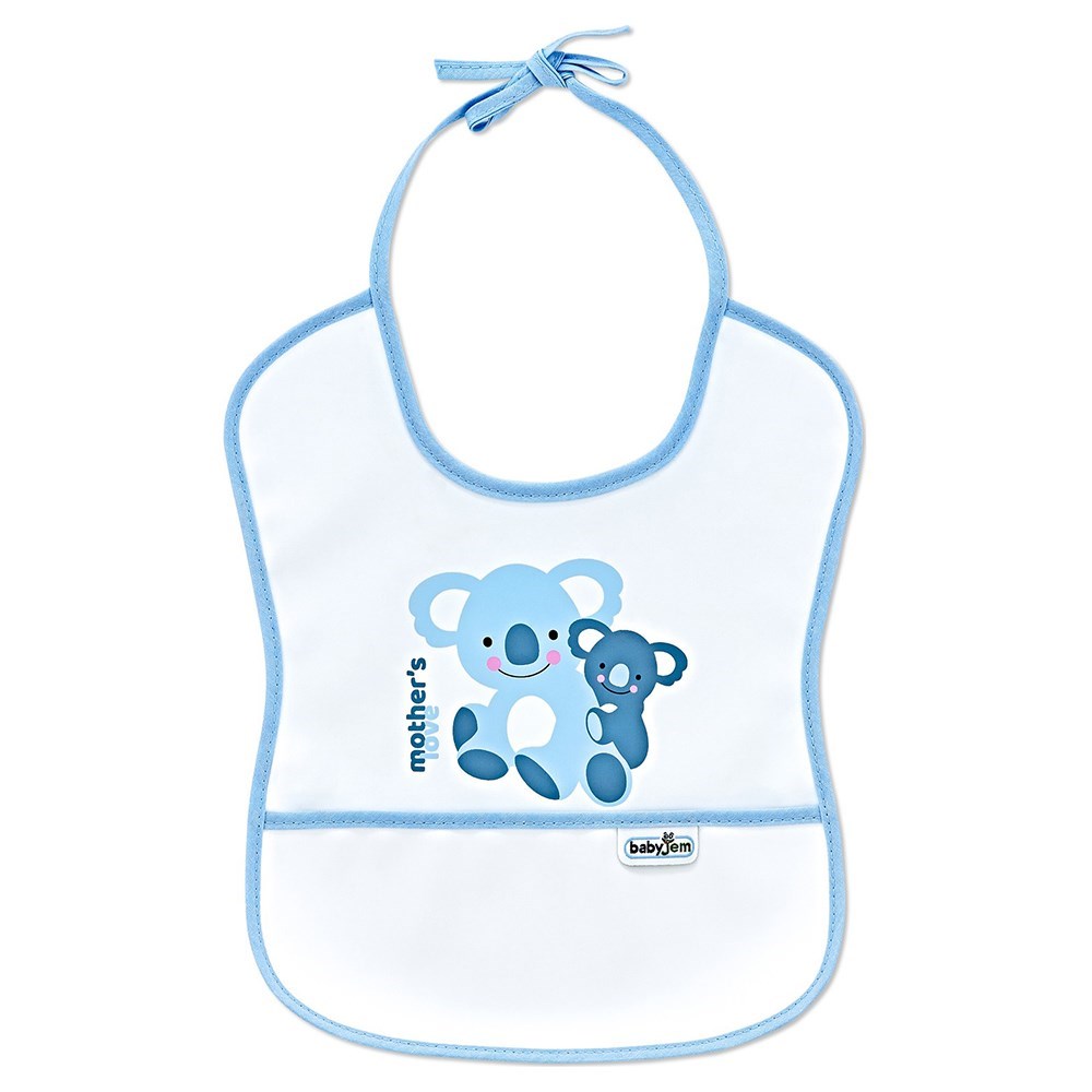 BabyJem 030 Bebek Poli Muşamba Küçük Mama Önlüğü Lacivert