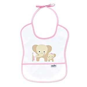 BabyJem 030 Bebek Poli Muşamba Küçük Mama Önlüğü Pembe