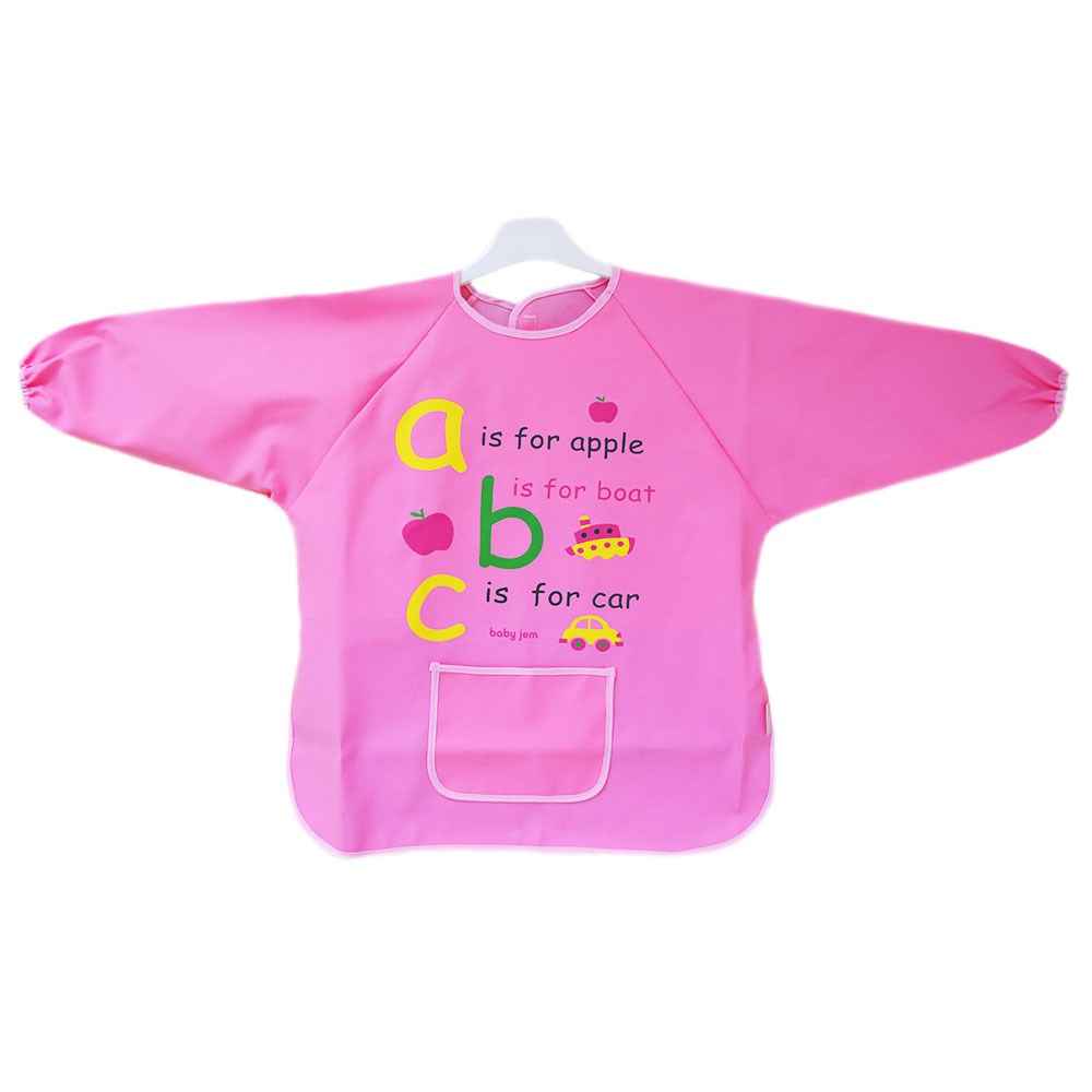 BabyJem 049 Faaliyet Önlüğü Kollu  Pembe