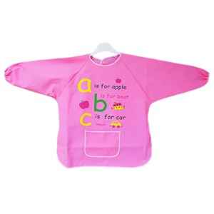 BabyJem 049 Faaliyet Önlüğü Kollu  Pembe