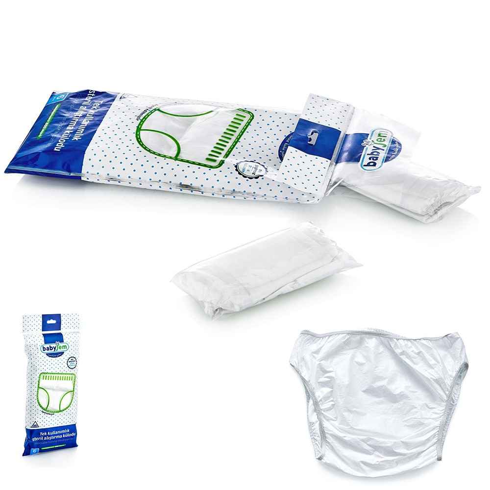 Babyjem 386 Steril Tek Kullanımlık Alıştırma Külodu 6 Adet 