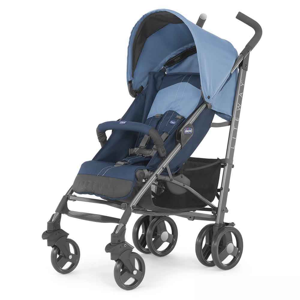 Chicco Lite Way 2 Top Baston Bebek Arabası Blue İlke Bebe