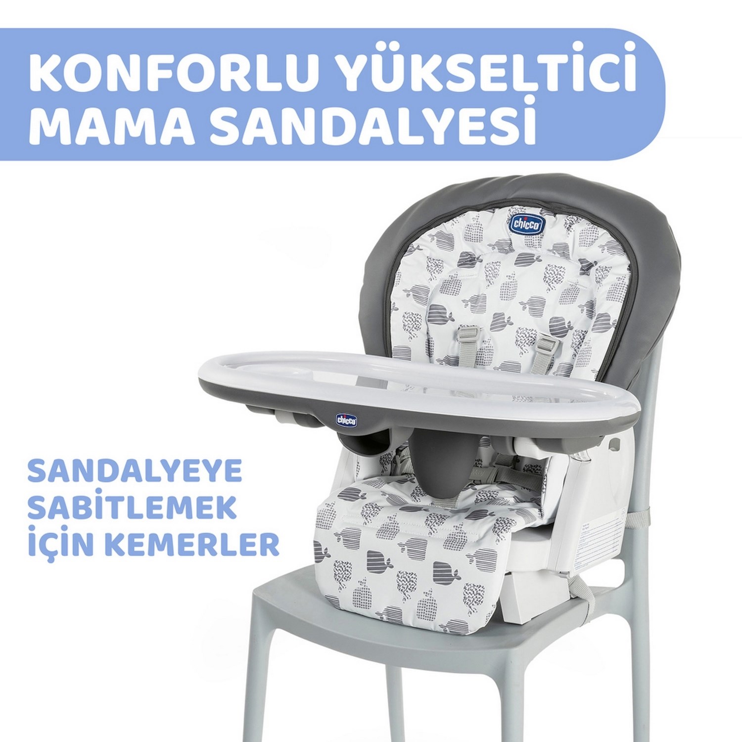 Chicco Polly Progres 5 Mama Sandalyesi Grey Melange