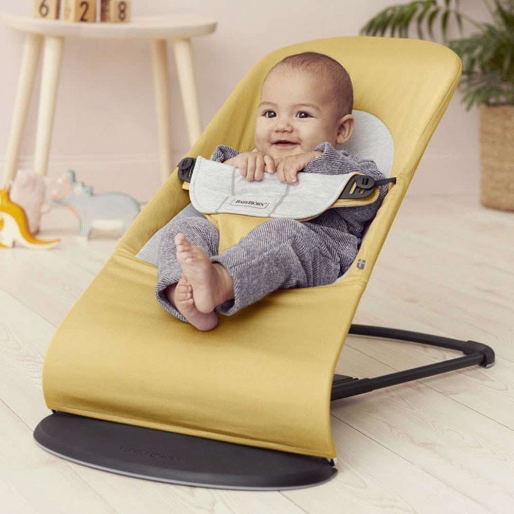 BabyBjörn Balance Soft Cotton Ana Kucağı Grey-Yellow