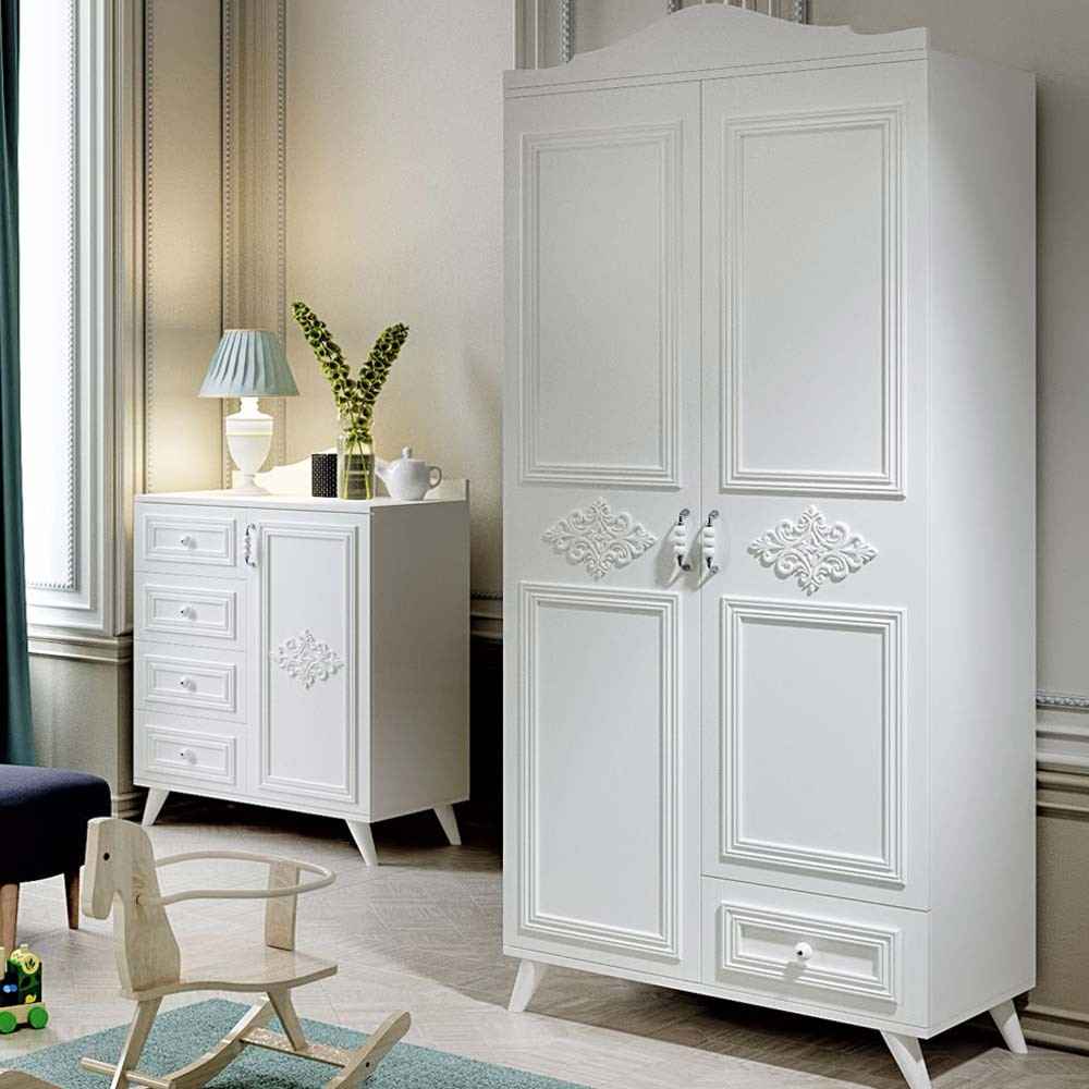 Kidboo Elite 2 Kapılı Bebek Odası Dolabı İlke Bebe Kidboo Elite 2 Kapılı Bebek Odası Dolabı İlke Bebe