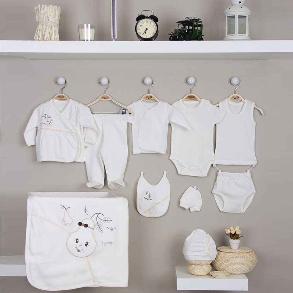 İmaj 122 Organik Armutlu Bebek Hastane Çıkış Seti 10Lu