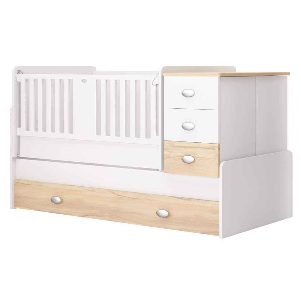Babi Baby Zümrüt Bebek Odası Büyüyen Beşik 80x180 