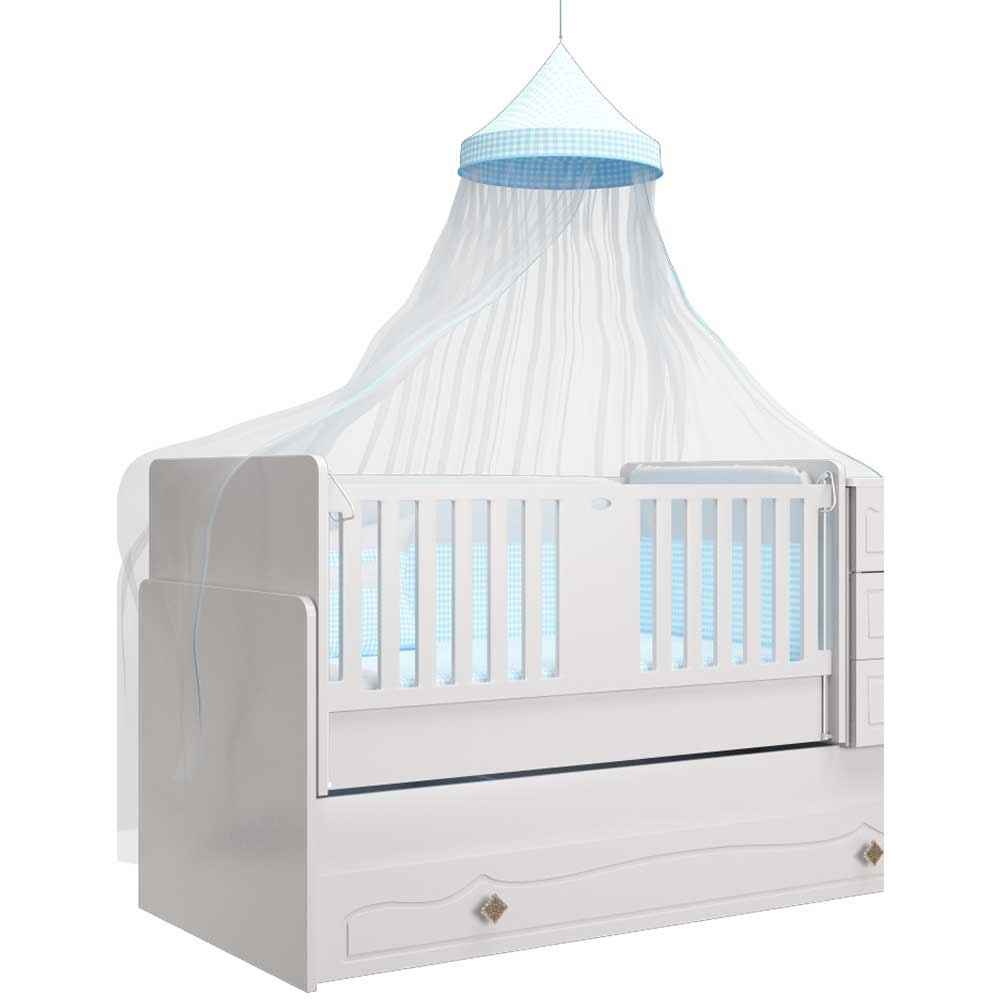 Babi Baby Bebek Odası Cibinlik Tülü Mavi