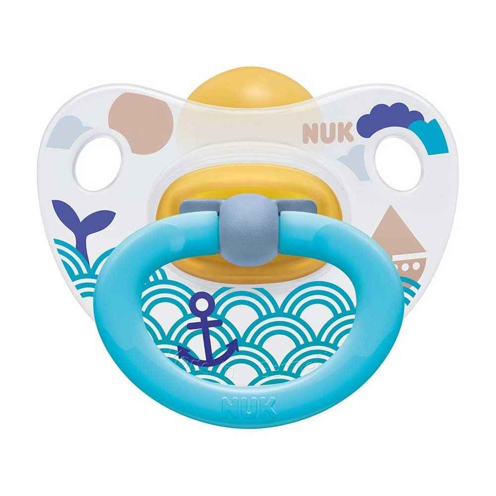 Nuk 737327 Happy Kids Kauçuk Emzik No:3 18-36 Ay Turkuaz | İlke Bebe