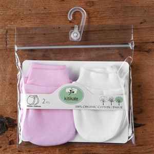 Baby Center S76117 Organik 2li Bebek Eldiveni Ekru-Pembe