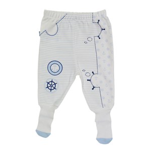 Baby Center S50971 Küçük Denizci Bebek Çoraptolonu Mavi