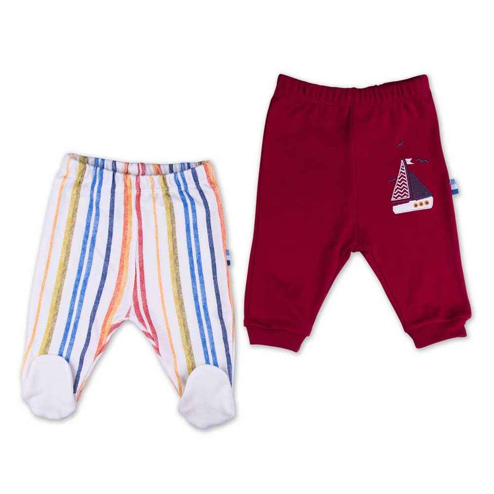 Baby Center S93145 Yelkenli 2li Bebek Pantolonu Bordo