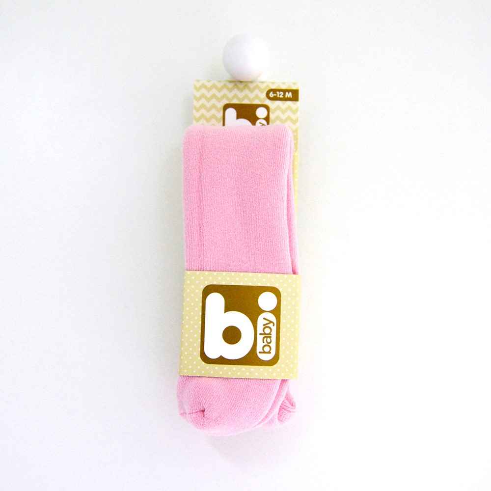 Bibaby 68094 Düz Havlu Külotlu Çorap Pembe