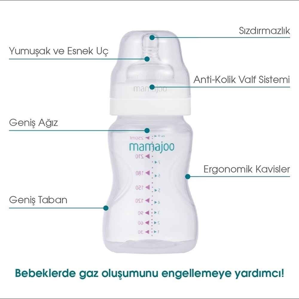 Mamajoo Silver Biberon 250 Ml MMJ1028 