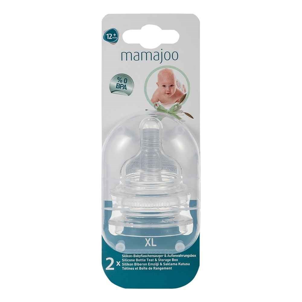 Mamajoo %0 Bpa Silikon Biberon Emziği İkili 12 M+ 