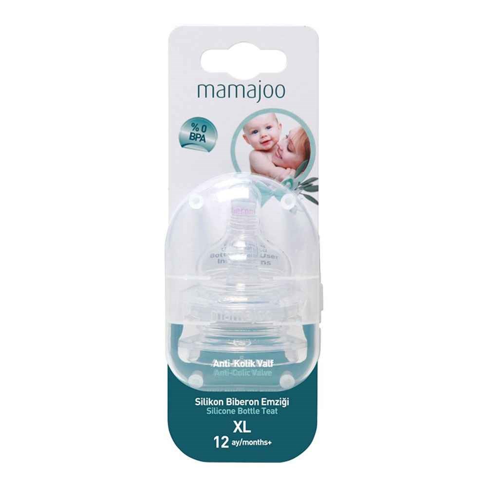 Mamajoo %0 Bpa Silikon Biberon Emziği 2 li 12 M+ 