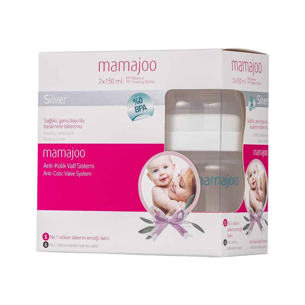 Mamajoo %0 Bpa Pp İkili Biberon 150 Ml 