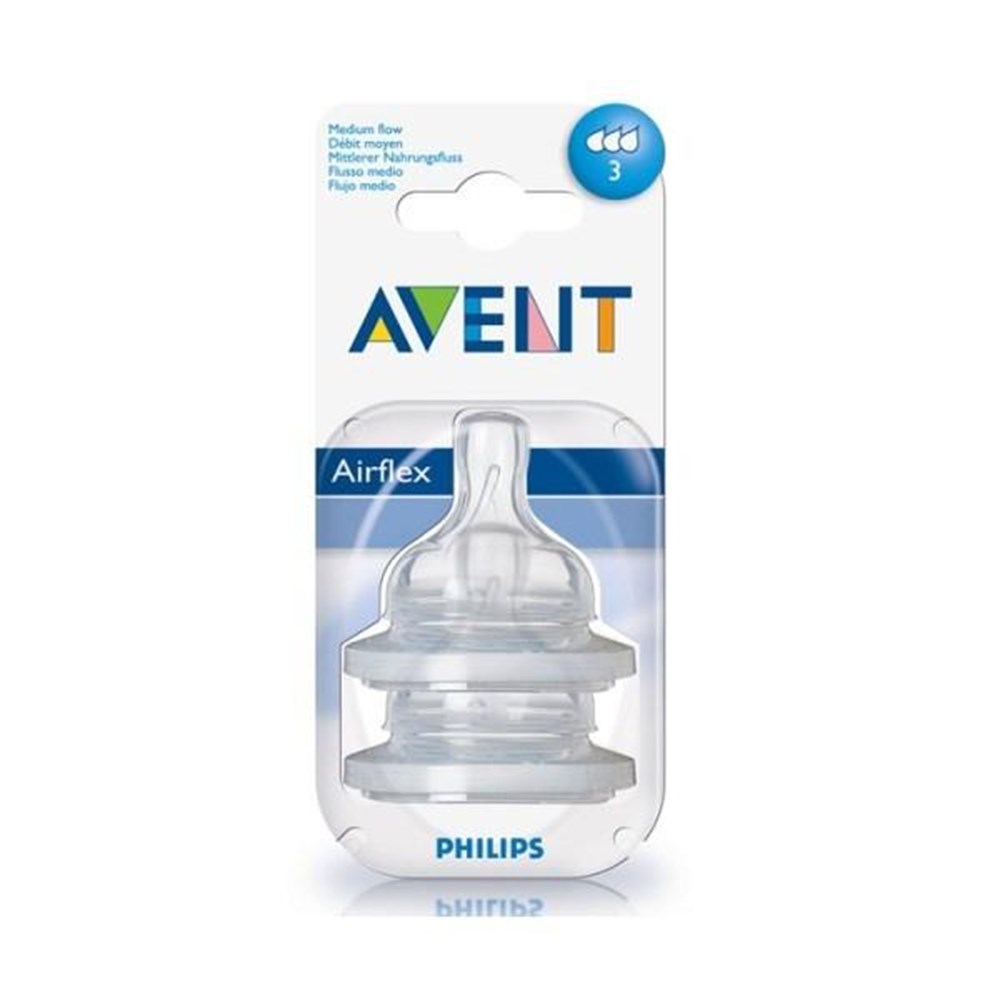 Philips Avent SCF 633/27 Biberon Emziği 2`li Orta Akış 3M+ 