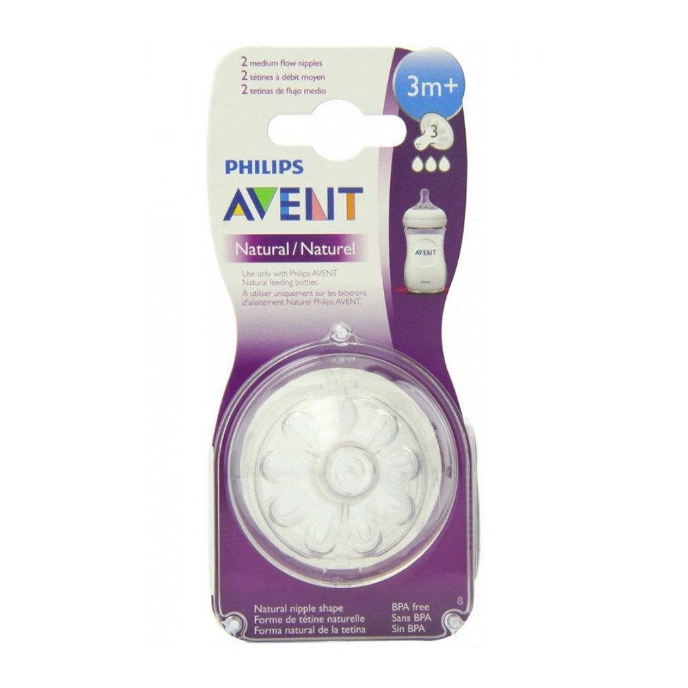 Philips Avent SCF653-27 Natural Biberon Emziği 2'li 
