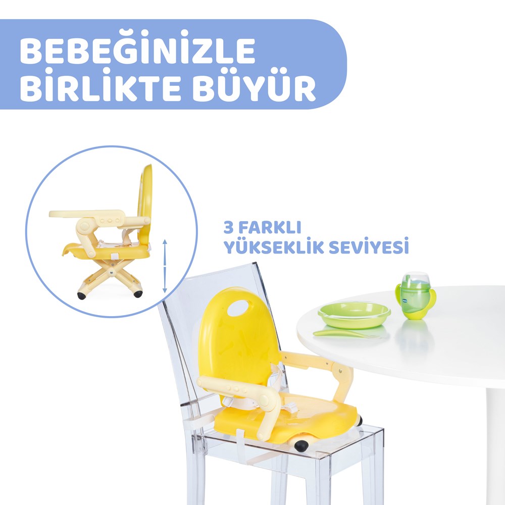 Chicco Pocket Snack Yükseltici Mama Sandalyesi Saffron