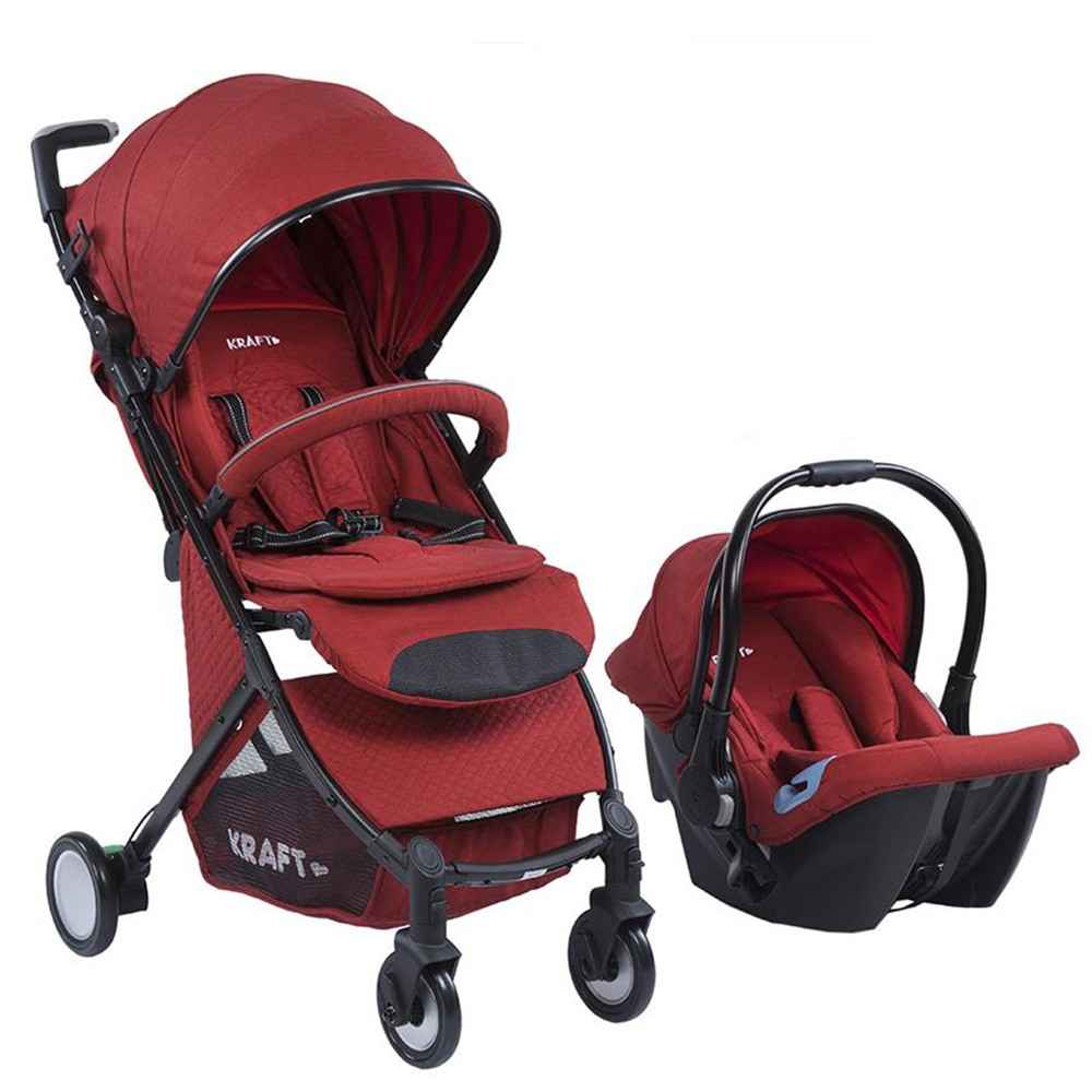 Kraft Mist Travel Sistem Bebek Arabası Kırmızı İlke Bebe
