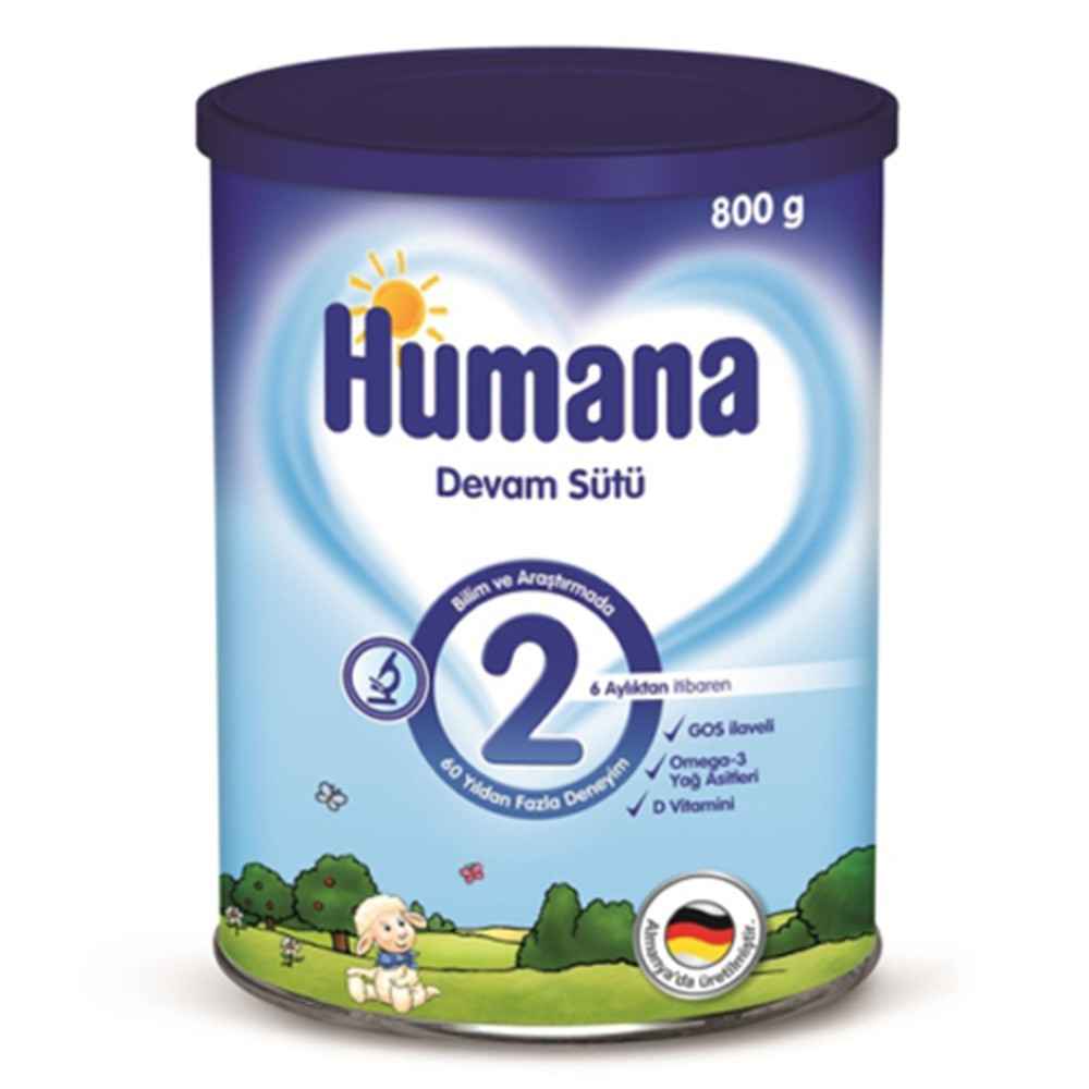 Humana Bebek Maması Metal Kutu 2 Numara 800 Gr 