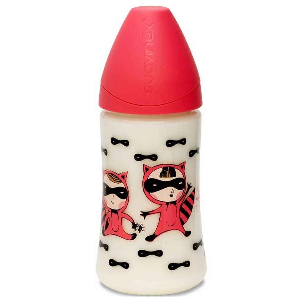 Suavinex 3800142 Silikon Geniş Ağız Biberon 270 ML 0-6 Ay Pembe