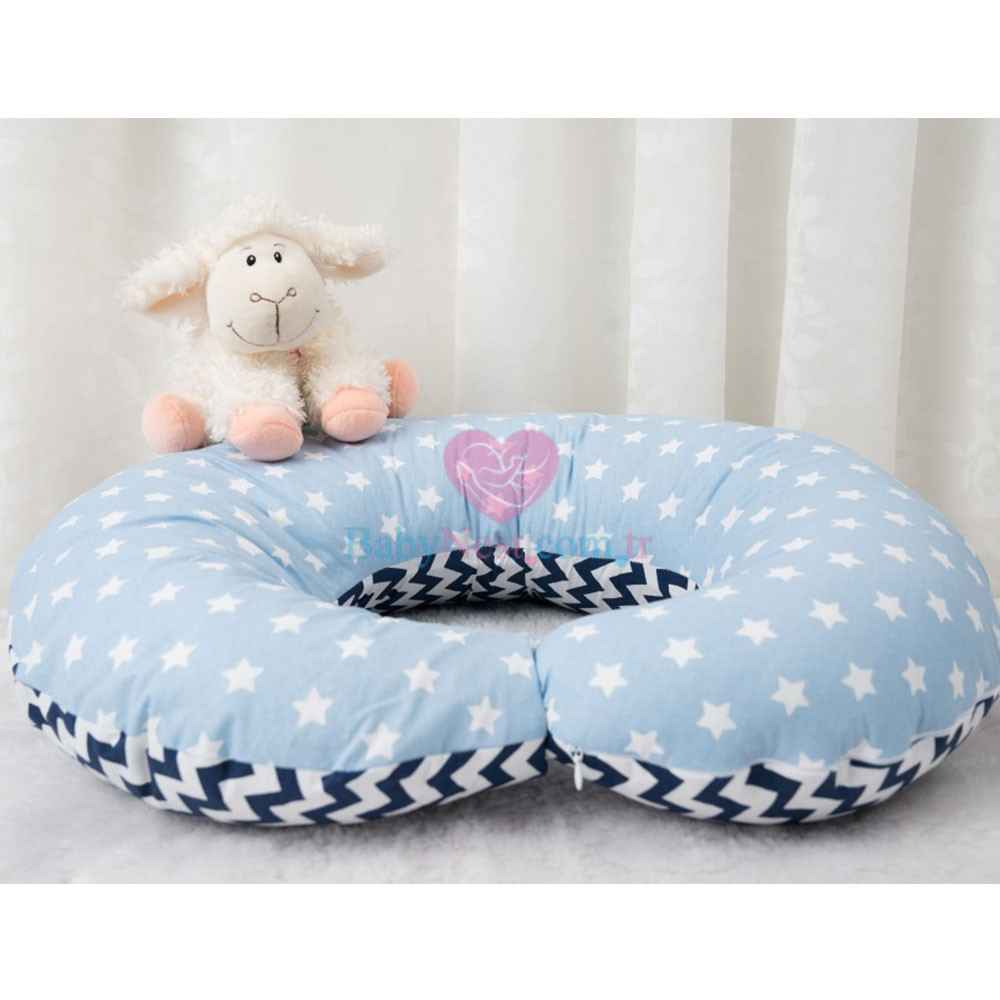 BabyNest Bebek Emzirme Yastığı Mavi