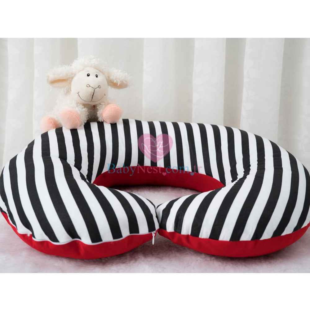 BabyNest Bebek Emzirme Yastığı Siyah-Beyaz