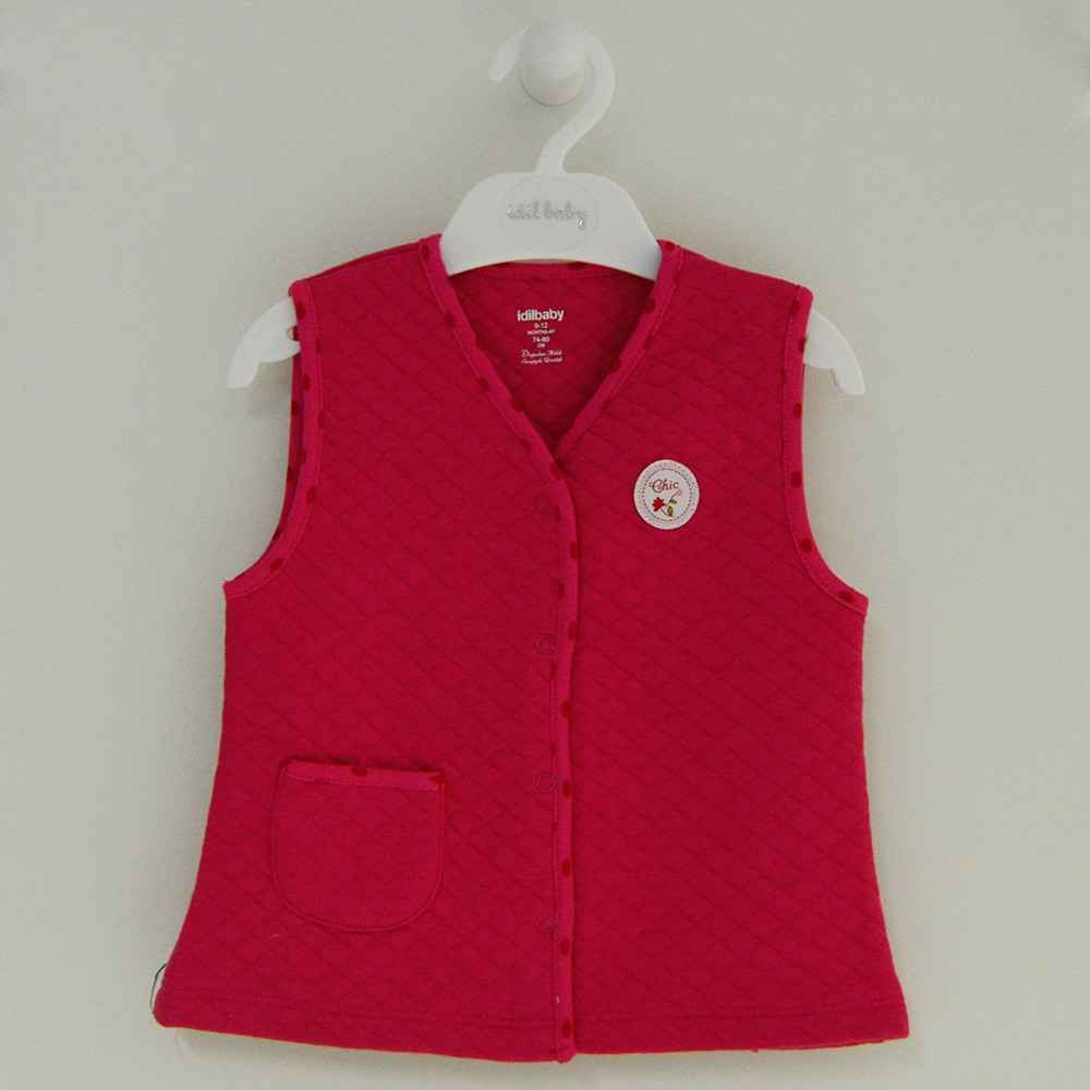 İdil Baby 9097 Bebek Yeleği Fuşya