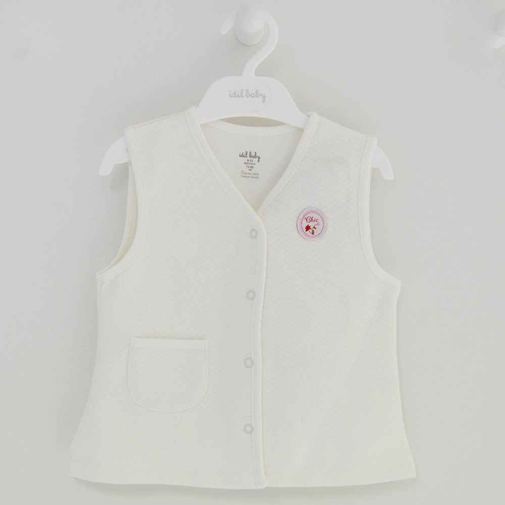 İdil Baby 9097 Bebek Yeleği Krem