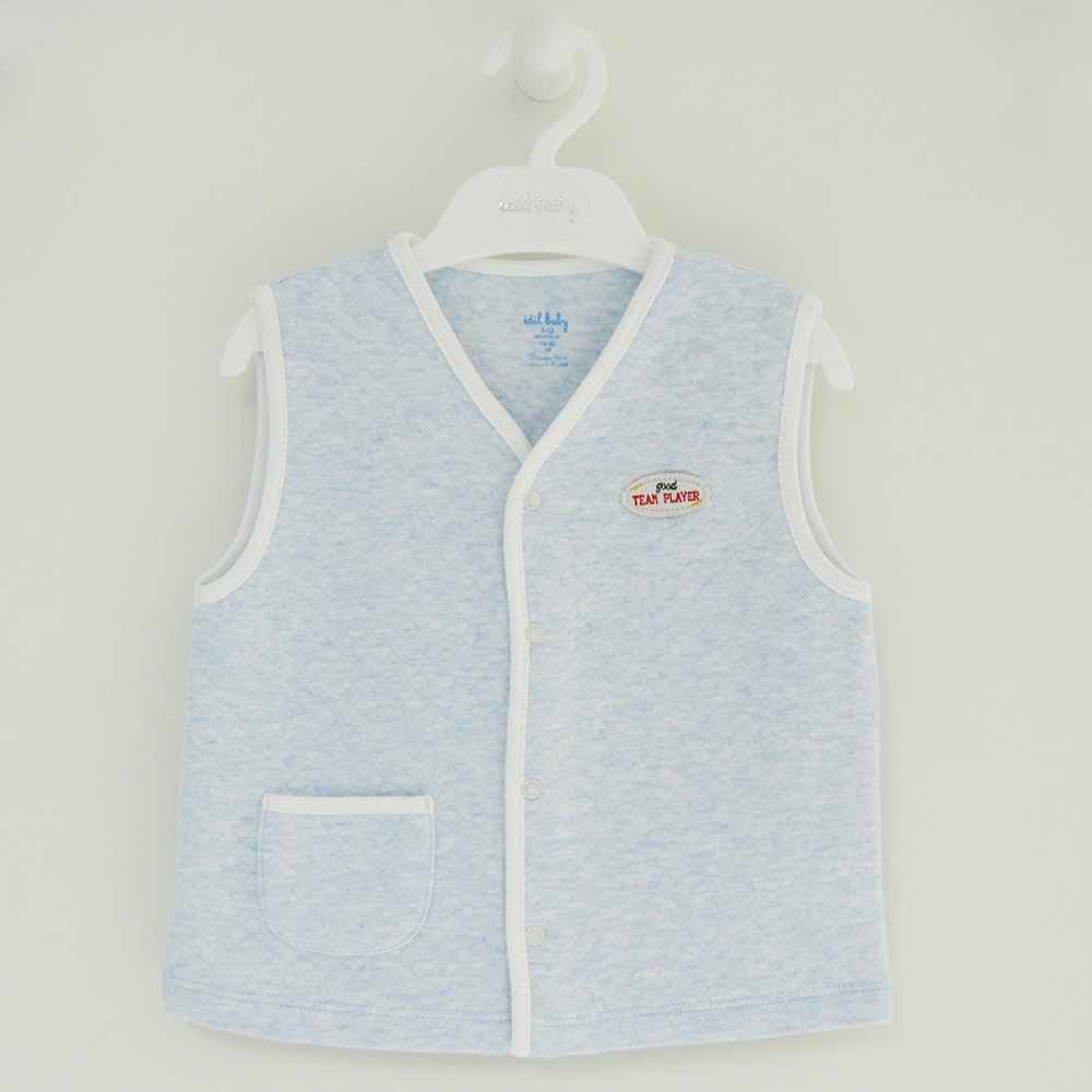 İdil Baby 9098 Bebek Yeleği Beyaz-Mavi
